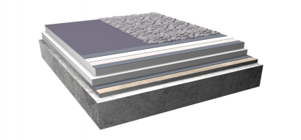 Устройство утепленной мастичной кровли