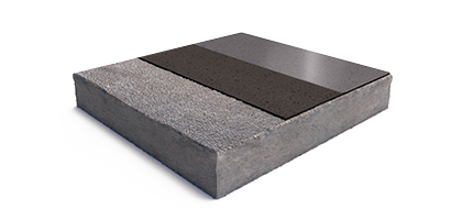 Бетонный пол с упрочнённым верхним слоем