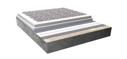 Устройство балластной кровли